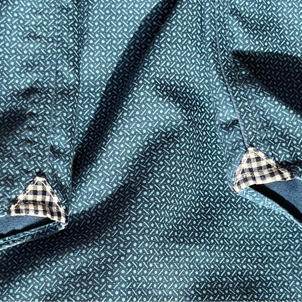 Men’s Banana Republic Vibrant Blue Casual Button Down Shirt Size L